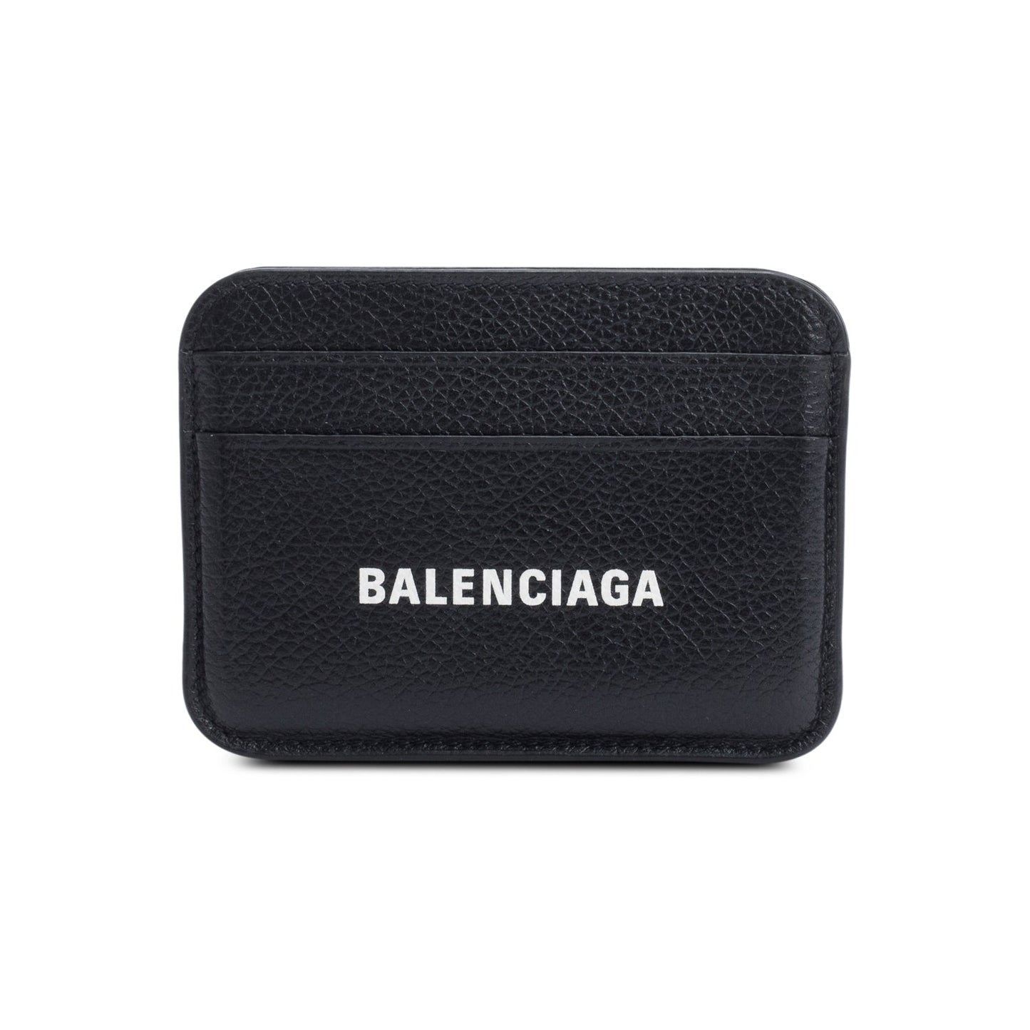 Balenciaga Black Calfskin Leather Cash Card Holder