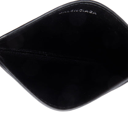 Balenciaga Black Calfskin Leather Cash Card Holder