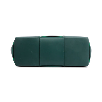 Bottega Veneta Green Maxi Intrecciato Leather Small Arco Tote