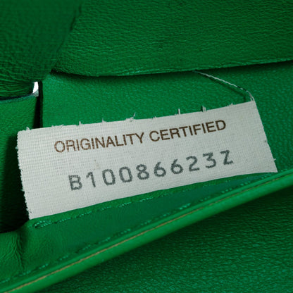 Bottega Veneta Green Maxi Intrecciato Leather Small Arco Tote