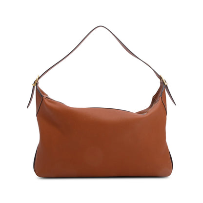 Celine 2023 Brown Supple Calfskin Leather Large Romy Hobo Bag