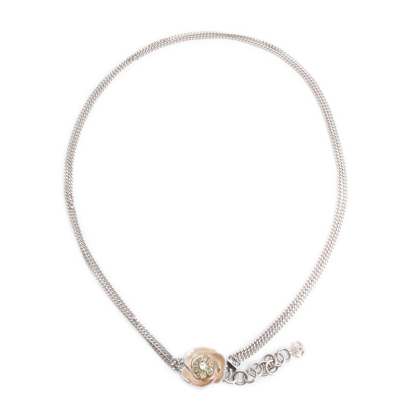 Chanel Vintage 2004 Enamel & Crystal Chain-Link Belt