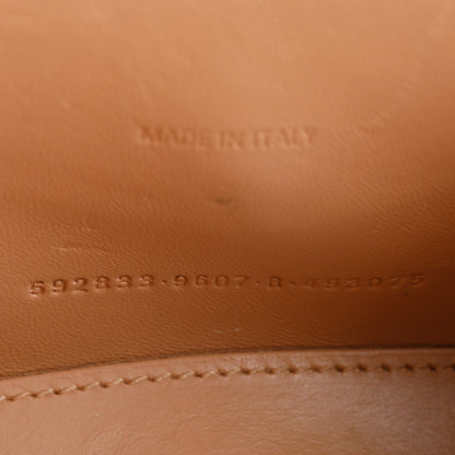 Balenciaga Beige Croc-Embossed Leather XS Hourglass Top Handle Bag