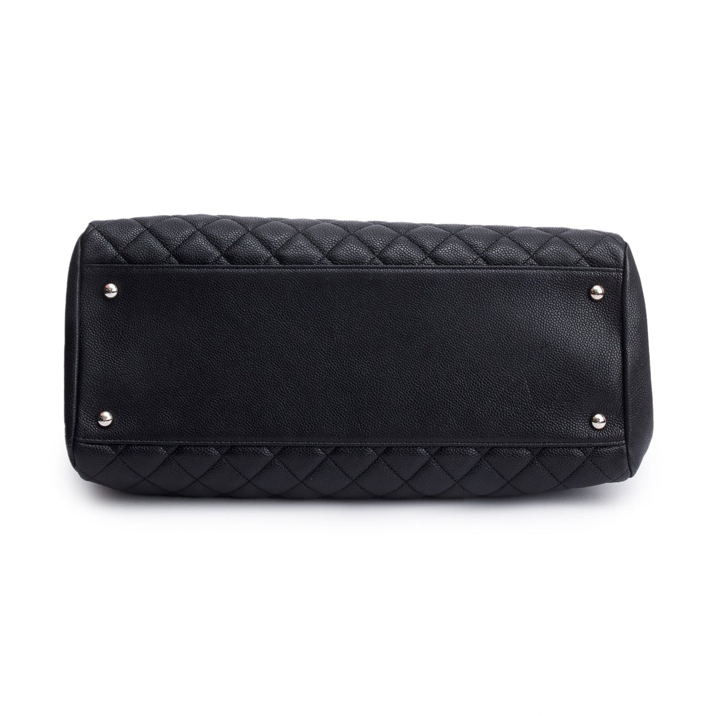 Chanel Black Caviar Leather Just Mademoiselle Large Bowler Bag
