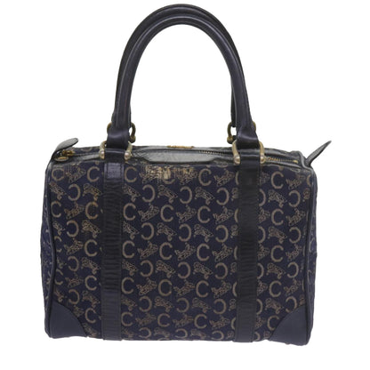 Luxury CELINE C Macadam Canvas Hand Bag Navy  60577