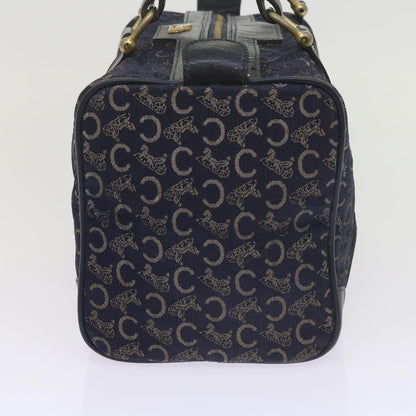 Luxury CELINE C Macadam Canvas Hand Bag Navy  60577