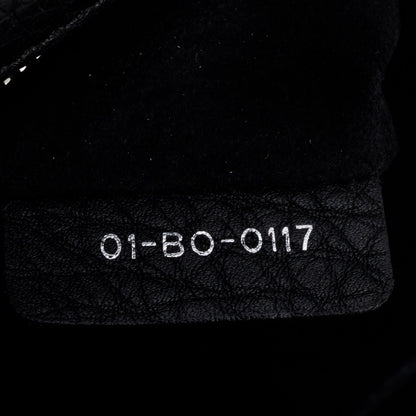 Christian Dior Black Calfskin Leather Medium Diorama Flap Bag