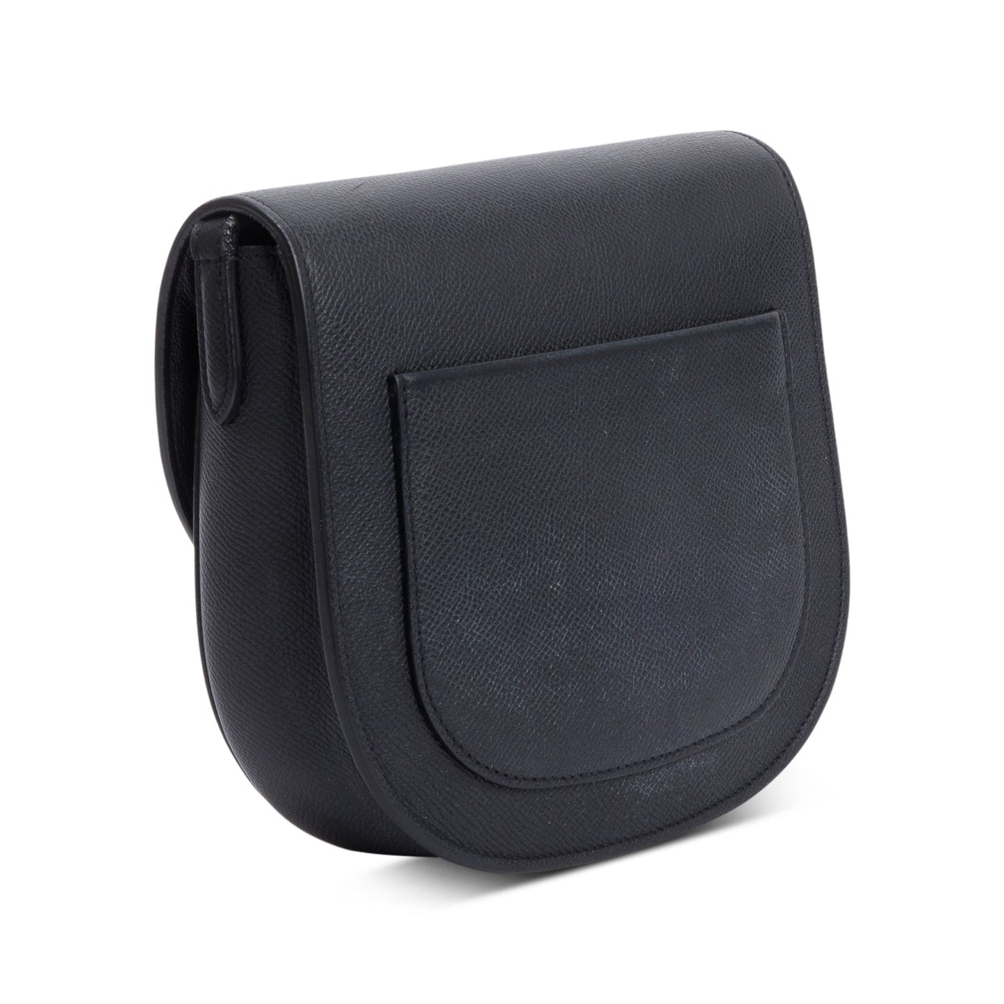 Celine Black Grained Leather Small Trotteur Crossbody Bag