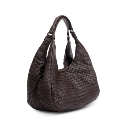 Bottega Veneta Brown Intrecciato Leather Campana Hobo