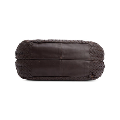 Bottega Veneta Brown Intrecciato Leather Campana Hobo
