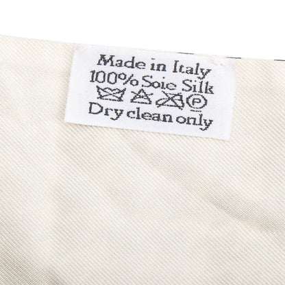 Christian Dior Black/White 30 Montaigne Mitzah Silk Twilly