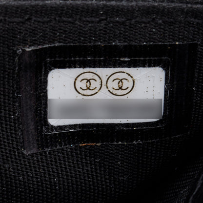 Chanel Black Leather 19 Flap Wallet