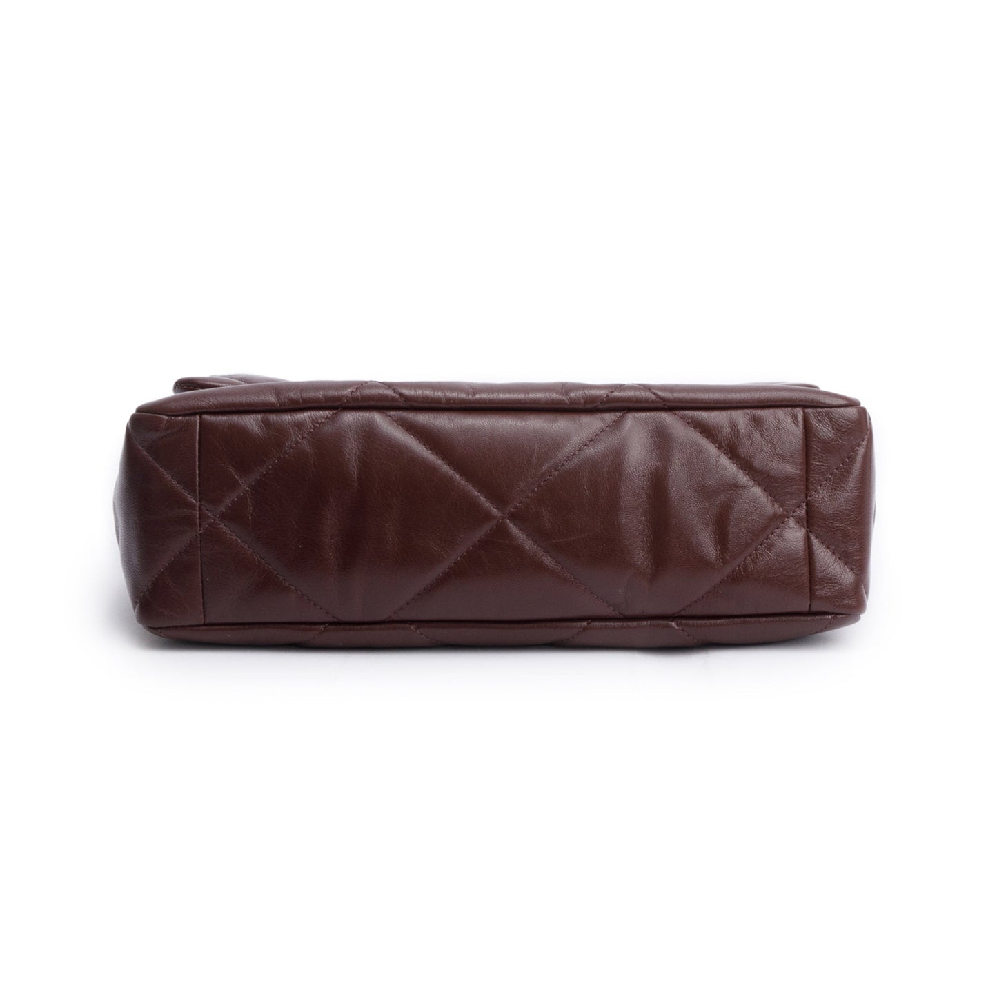 Chanel Burgundy 2020 Lambskin Leather Large 19 Flap Bag