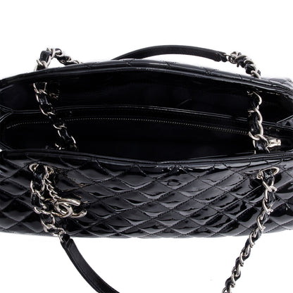 Chanel Black Quilted Leather Just Mademoiselle Medium Bowler Bag