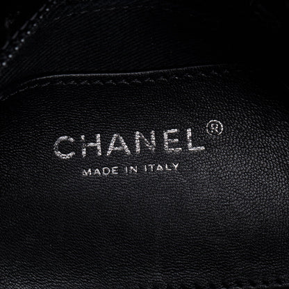 Chanel Black Quilted Leather Just Mademoiselle Medium Bowler Bag