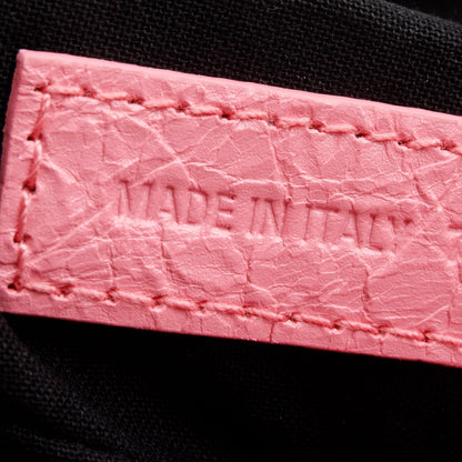Balenciaga Pink Arena Calfskin Leather Le Cagole XS Chain Shoulder Bag
