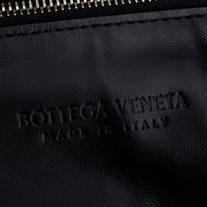 Bottega Veneta 2023 Black Intrecciato Leather Small Jodie Bag