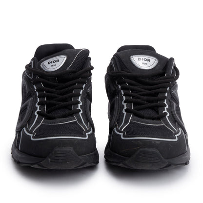 Christian Dior Black/Grey Mesh Technical Fabric B30 Sneakers, Size 413