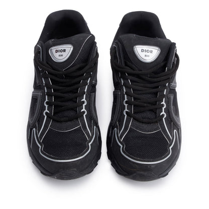 Christian Dior Black/Grey Mesh Technical Fabric B30 Sneakers, Size 413