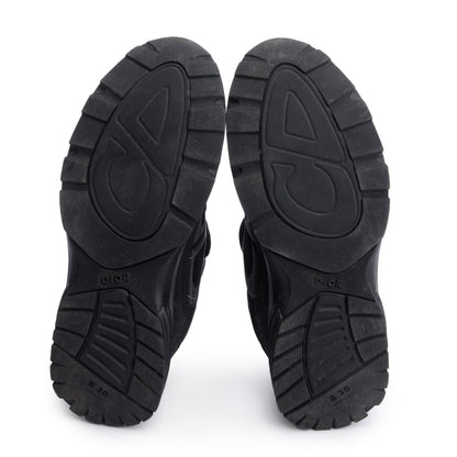 Christian Dior Black/Grey Mesh Technical Fabric B30 Sneakers, Size 413
