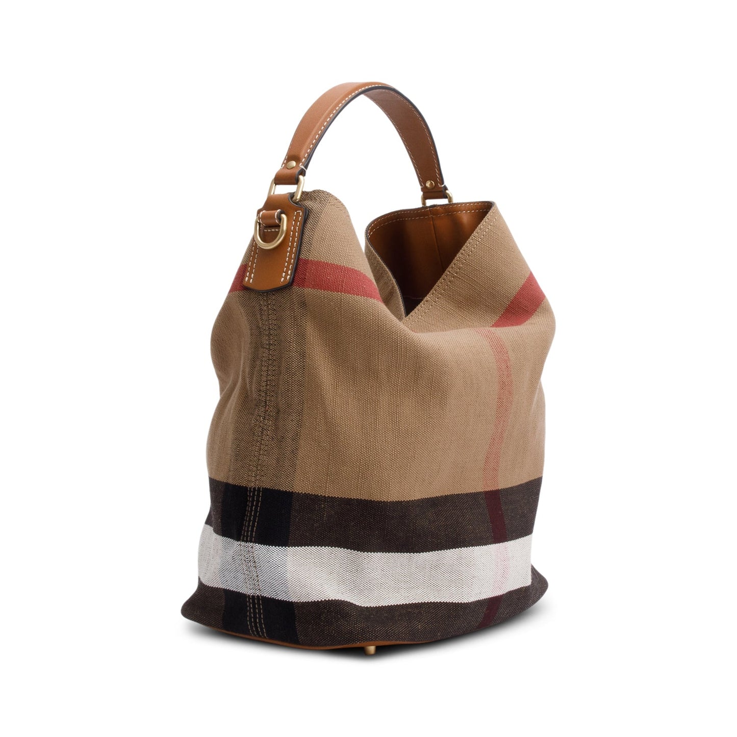 Burberry Mega Check Medium Ashby Hobo Bag