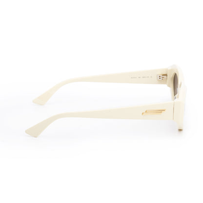Bottega Veneta BV1031S Ivory Acetate Angle Hexagonal Sunglasses