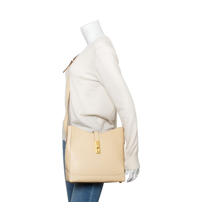 Celine Beige Grained Leather Camille 16 Small Shoulder Bag