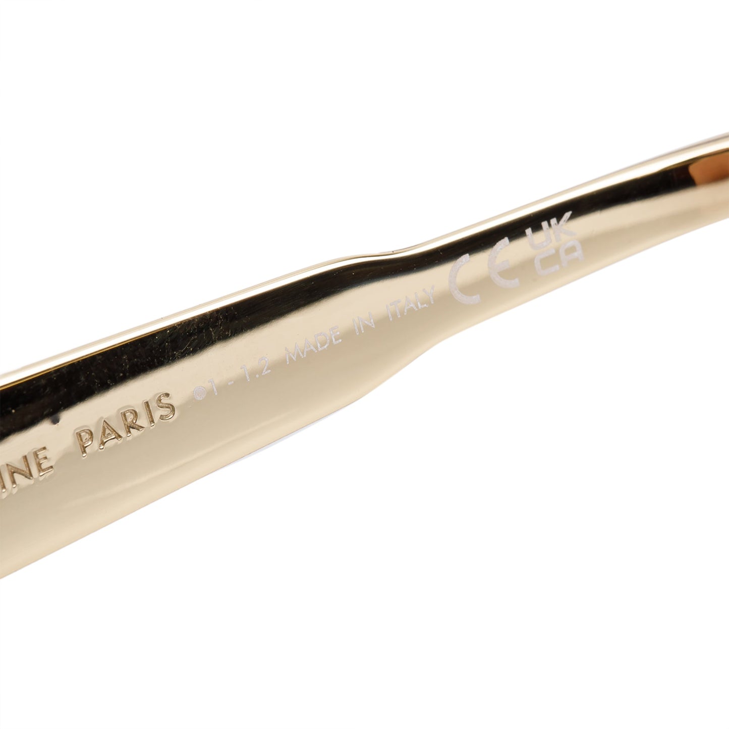 Celine CL40235U Gold Tone Triomphe Metal 01 Oval Sunglasses
