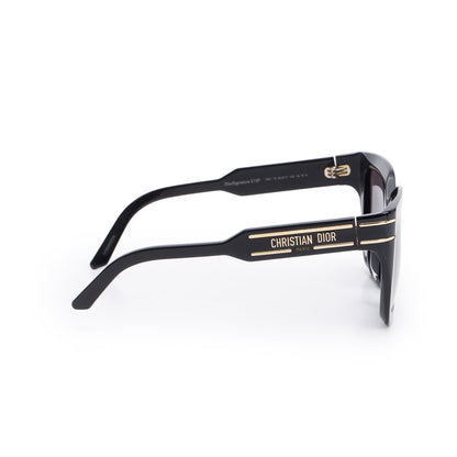 Christian Dior Black Acetate DiorSignature S10F Square Sunglasses