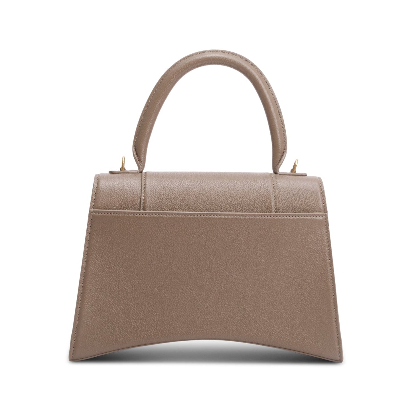 Balenciaga Beige Grained Leather Medium Hourglass Top Handle Bag