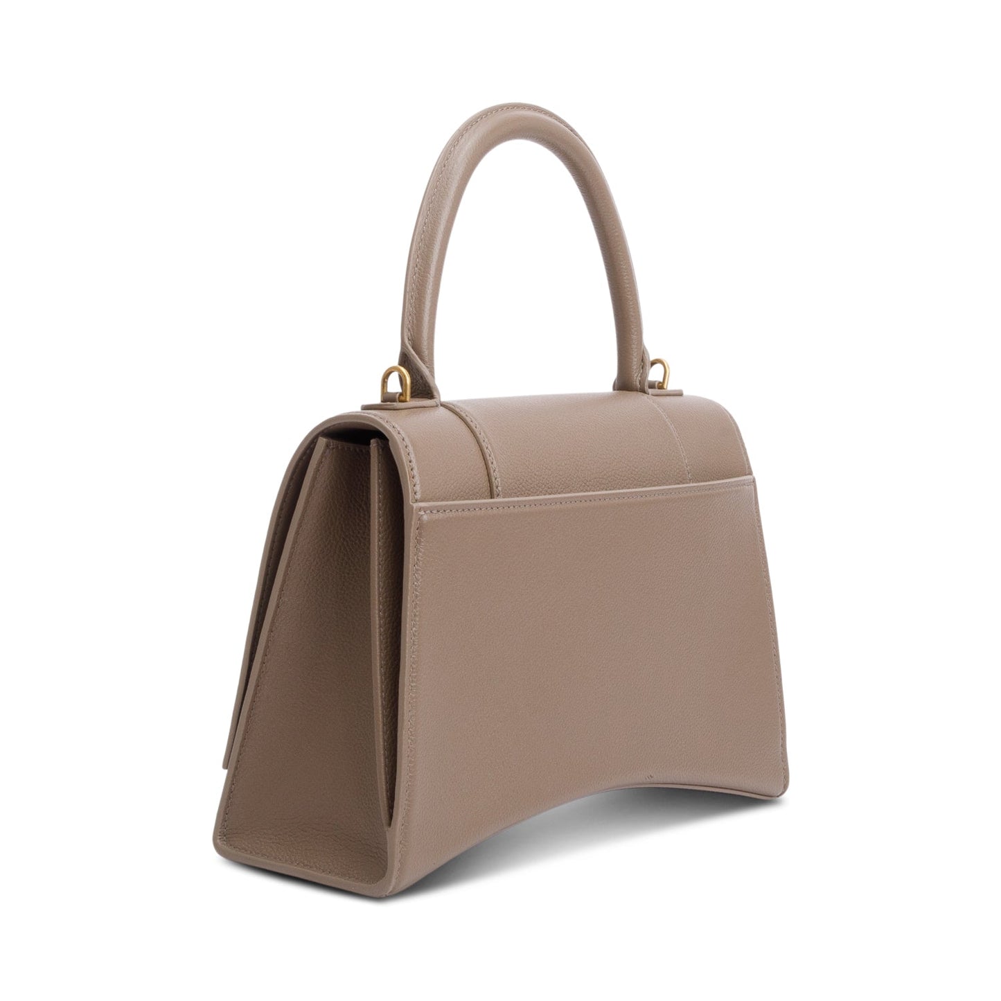 Balenciaga Beige Grained Leather Medium Hourglass Top Handle Bag