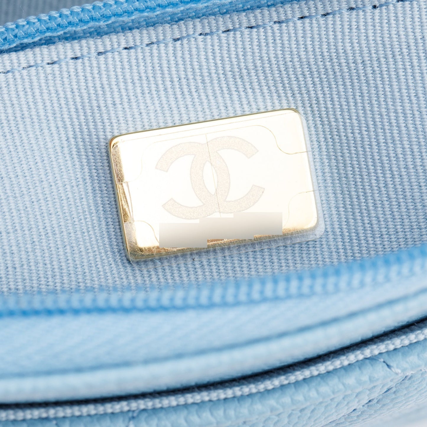 Chanel Turquoise Quilted Caviar Leather Classic Wallet on Chain