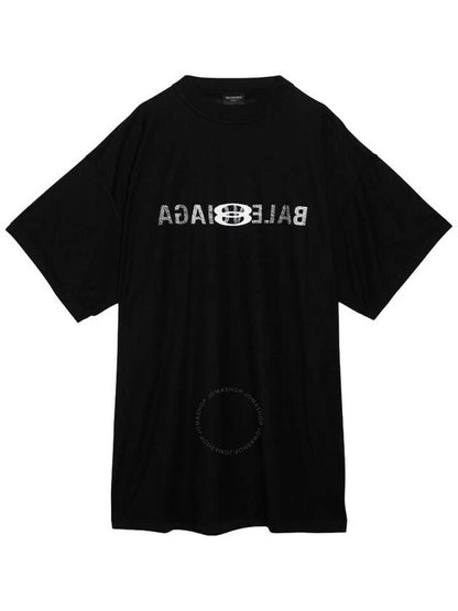 Luxury Balenciaga Trending 2025 Logo Print Short Sleeve T-Shirt Black