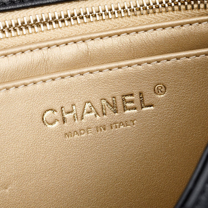 Chanel Black Quilted Lambskin Pearl Crush Square Mini Flap Bag