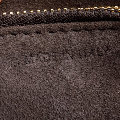 Christian Dior Metallic Gold Diorama Wallet on Chain