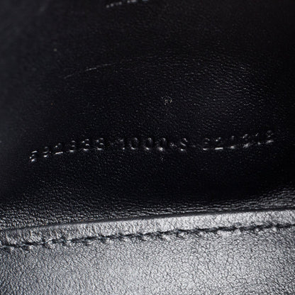 Balenciaga Black Leather XS Hourglass Top Handle Bag