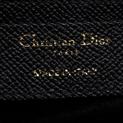 Christian Dior 2020 Black Grained Calfskin Leather Saddle Bag