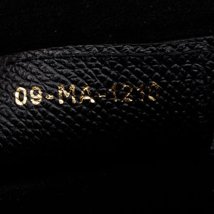 Christian Dior 2020 Black Grained Calfskin Leather Saddle Bag