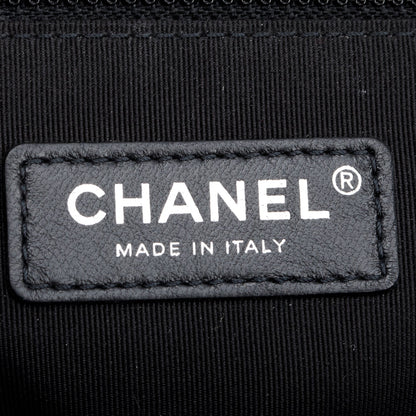 Chanel Black Quilted Caviar Leather XL Boy Bag