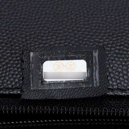 Chanel Black Quilted Caviar Leather XL Boy Bag