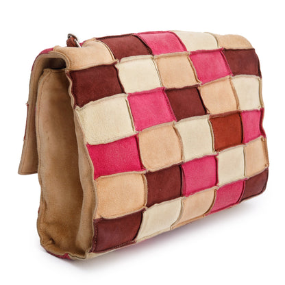 Chanel Multicolor Suede Patchwork Reissue Flap Bag