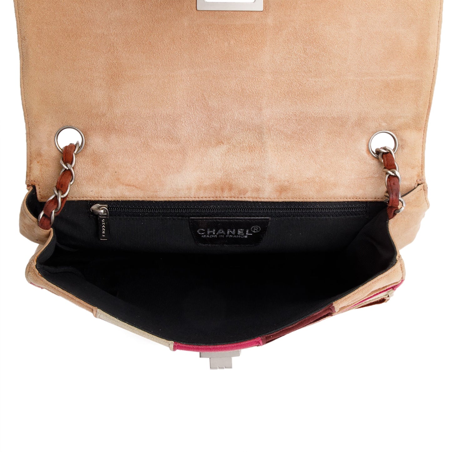 Chanel Multicolor Suede Patchwork Reissue Flap Bag