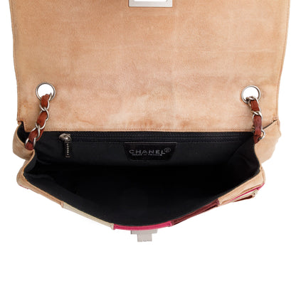 Chanel Multicolor Suede Patchwork Reissue Flap Bag