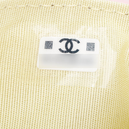 Chanel Pink Quilted Caviar Leather Card Holder