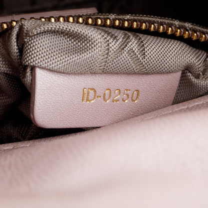 Christian Dior 2020 Pink Cannage Leather Mini Lady Dior Bag