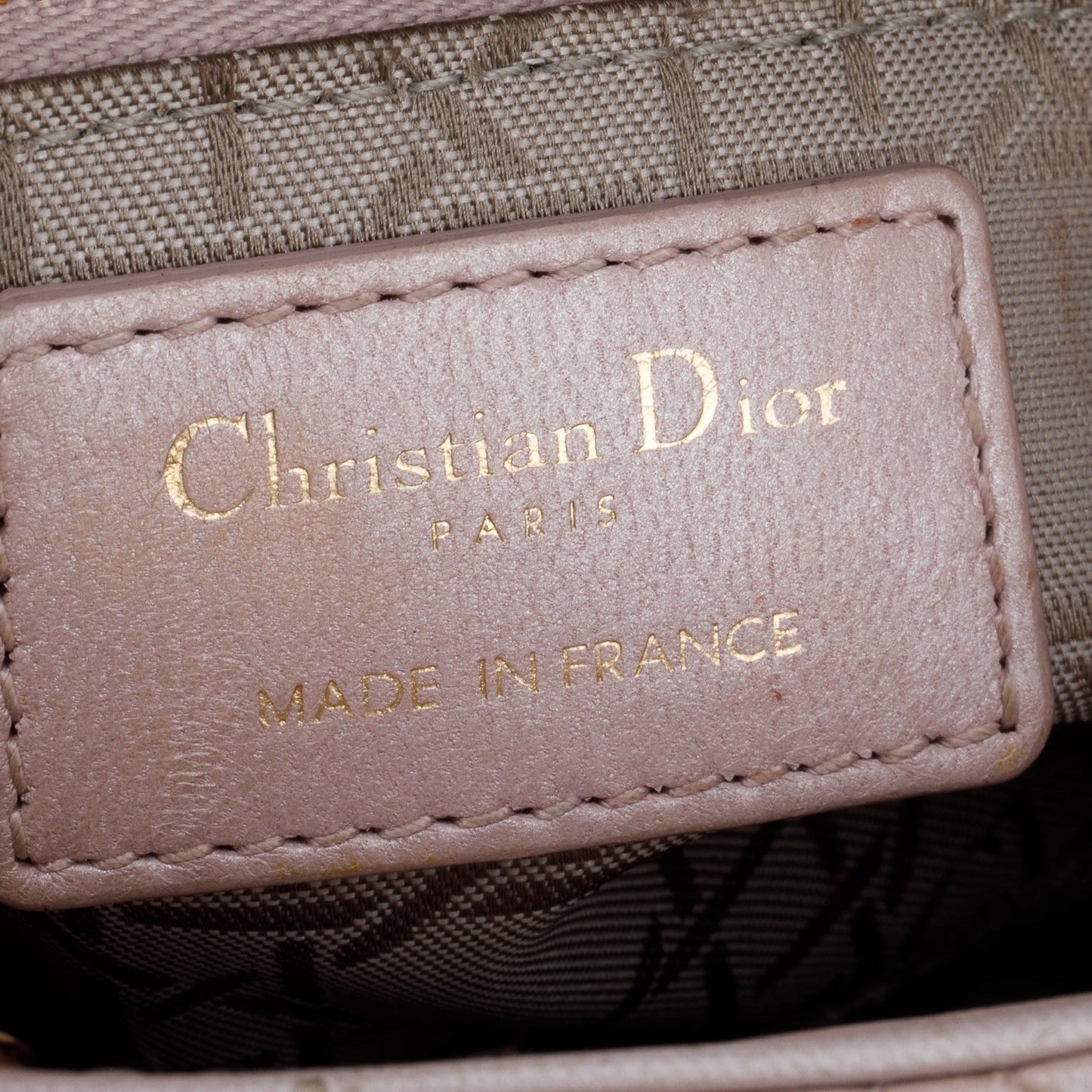 Christian Dior 2020 Pink Cannage Leather Mini Lady Dior Bag