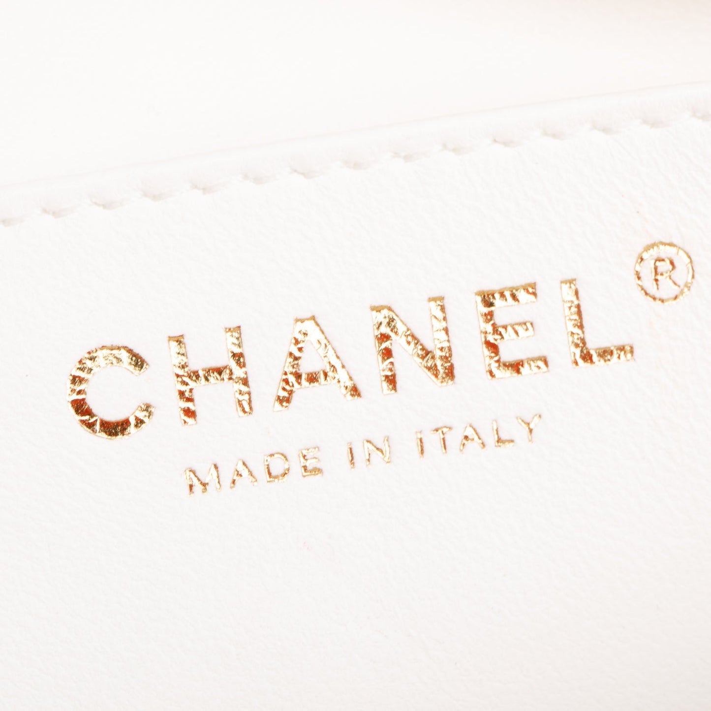Chanel 2024 White Quilted Calfskin Leather Belt Bag