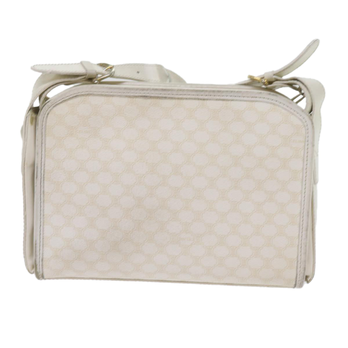 Luxury CELINE Macadam Canvas Shoulder Bag PVC Leather Whe  61105