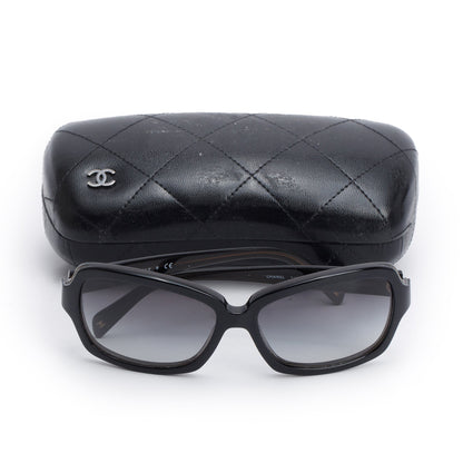 Chanel 5143 Black Acetate CC Square Sunglasses