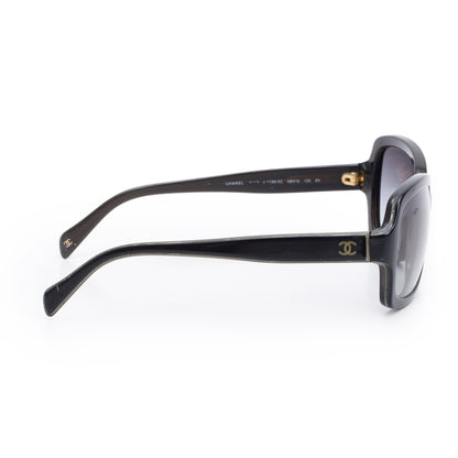 Chanel 5143 Black Acetate CC Square Sunglasses